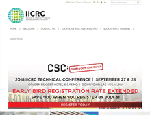 Tablet Screenshot of iicrc.org